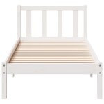 vidaXL Cadre de lit extra long sans matelas 100x220 cm bois massif pin
