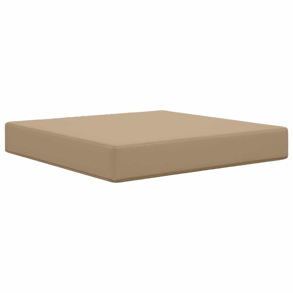 vidaXL Coussin de canapé d'extérieur Taupe 60 x 60 x 8 cm Polyester