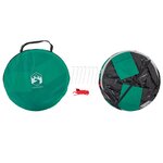 vidaXL Tente de plage vert d'eau escamotable imperméable