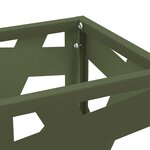 vidaXL Porte-parapluie Olive 15 5 x 15 5 x 49 cm Acier