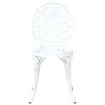 Ensemble de Bistro de Jardin 3 Pièces vidaXL en Aluminium Blanc