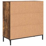 vidaXL Buffet Chêne fumé 79 5 x 33 x 82 cm Bois d'ingénierie