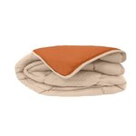 Couette chaude Microfibre Galet & Gingembre 220 x 240 cm