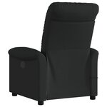 vidaXL Fauteuil de massage inclinable Noir Tissu