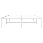 vidaXL Cadre de lit métal blanc 120x190 cm
