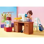 Playmobil 70208 - dollhouse la maison traditionnelle - chambre avec espace couture