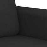 vidaXL Ensemble de canapés 3 Pièces avec coussins noir tissu
