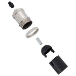 vidaXL Douilles de lampe 2 Pièces nickel satiné E27