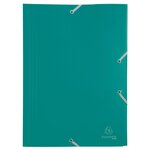Chemise à élastique 3 rabats A4 Polypropylène 4/10e Opaque Coloris aléatoire EXACOMPTA