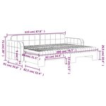 vidaXL Lit de jour avec gigogne et matelas vert foncé 80x200cm velours