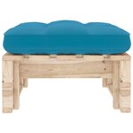 vidaXL Pouf palette de jardin bois de pin imprégné