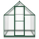 vidaXL Serre avec cadre de base vert 169x169x202 cm aluminium