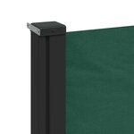 vidaXL Auvent latéral rétractable vert foncé 160x500 cm
