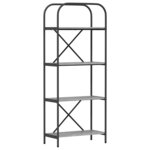 vidaXL Étagère Sonoma gris 60 x 30 x 146 cm Bois d'ingénierie