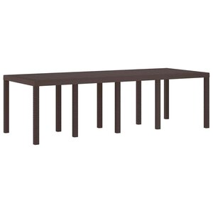 vidaXL Table de Jardin Marron 250 x 100 x 73 cm polyrotin