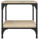 vidaXL Tables d'appoint 2 Pièces Chêne sonoma 40x40x40 cm Bois ingénierie