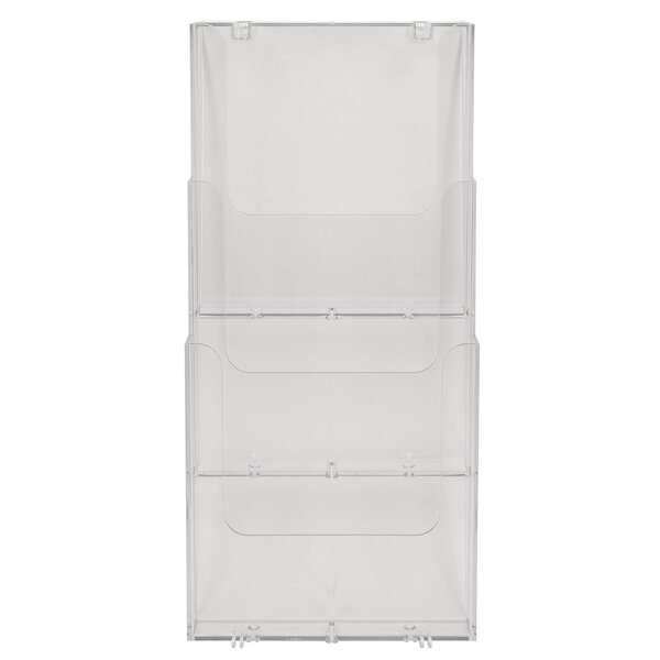 Distributeur De Prospectus Vertical 3 Compartiments A4 - Cristal - Exacompta