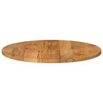vidaXL Dessus de table Ø 70x3 8 cm rond bois de manguier massif