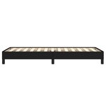 vidaXL Cadre de lit sans matelas noir 90x200 cm tissu