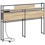 vidaXL Tête de lit de rangement Chêne sonoma 120 cm Bois d'ingénierie
