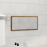 vidaXL Ensemble de meubles de salle de bain 2 Pièces Chêne fumé