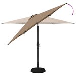 vidaXL Parasol de jardin avec lumières LED et base 300 x 300 cm