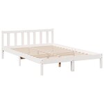 vidaXL Cadre de lit extra long sans matelas 160x210 cm bois massif pin