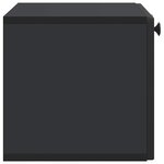 vidaXL Meuble TV mural Noir 59 5 x 31 x 30 cm Bois d'ingénierie