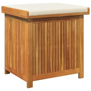 vidaXL Boîte à coussins d'extérieur 60x50x61 cm bois massif d'acacia