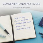 Waterman boîte de 8 cartouches longues  couleur bleu sérénité effaçable pour stylo plume