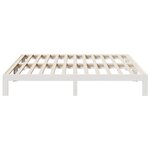 vidaXL Cadre de lit sans matelas blanc 180x200 cm bois massif de pin