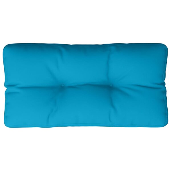 vidaXL Coussin de palette bleu clair 80x40x12 cm tissu