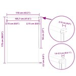 vidaXL Store enrouleur occultant café 110x175cm largeur du tissu