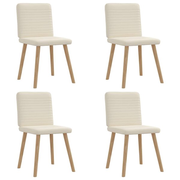 vidaXL Chaises à manger lot de 4 Lin