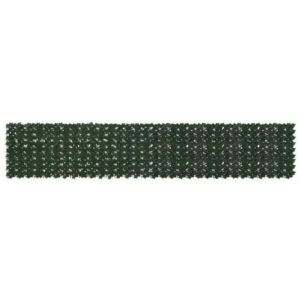 vidaXL Écran de balcon avec feuilles Vert foncé 400 x 75 cm