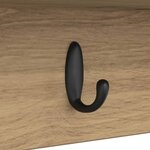 vidaXL Porte-manteau mural chêne artisanal 100 x 16 x 26 cm