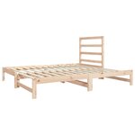 vidaXL Lit coulissant 2x(90x190) cm Bois de pin massif