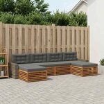 vidaXL Ensemble de canapés d'extérieur 6 pc Bois d'Acacia Massif