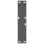 vidaXL Pieds de table basse en forme de V  2 pièces  anthracite  30 x (30-31 3) cm  acier