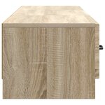 vidaXL Meuble TV Chêne Sonoma 147 x 34 5 x 27 cm Bois d'ingénierie