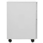 vidaXL Classeur mobile Gris clair 39x45x60 cm Acier