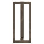 vidaXL Pieds de table de bar en forme de T  2 pièces  noir  50 x 35 x (90-91) cm  acier