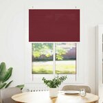 vidaXL Store plissé rouge bordeaux 100x100 cm largeur du tissu 99 4 cm