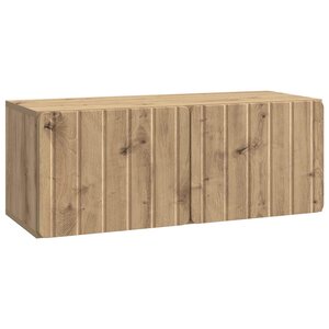 vidaXL Meuble TV mural 78 5 x 31 x 30 cm Chêne artisanal