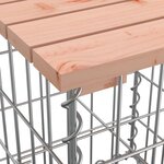vidaXL Banc jardin design gabion 143x71x65 5 cm bois massif de douglas