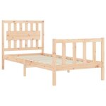 vidaXL Cadre de lit sans matelas 90x200 cm bois de pin massif