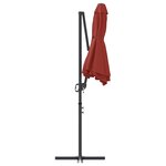 vidaXL Parasol cantilever de jardin Couleur terre cuite