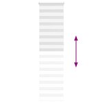 vidaXL Store zèbre blanc 55x230 cm largeur du tissu 50 9 cm polyester