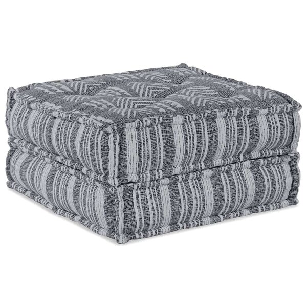 vidaXL Canapé modulaire Rayé Gris 70 x 70 x 36 cm tissu