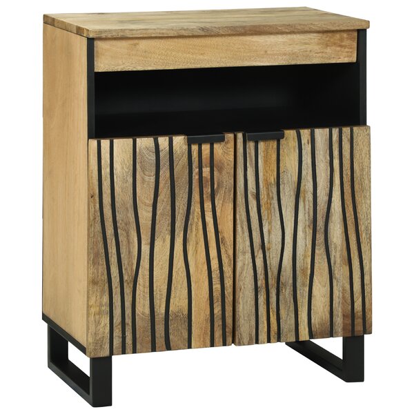 vidaXL Buffet 60x33 5x75 cm en Bois Massif de Manguier